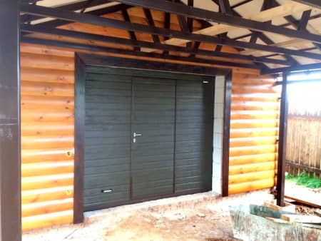 Купить в Ереване ворота в гараж ДорХан с калиткой