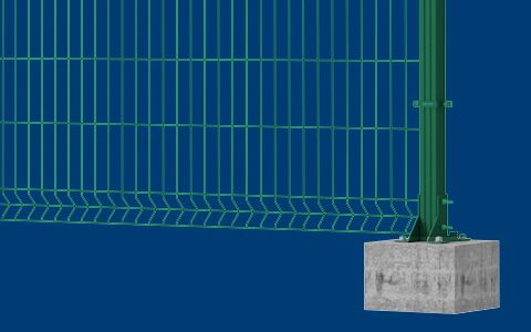 Варианты установки сетчатых ворот