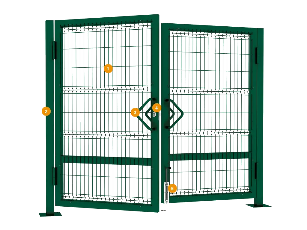 Распашные ворота для ограждения DoorHan