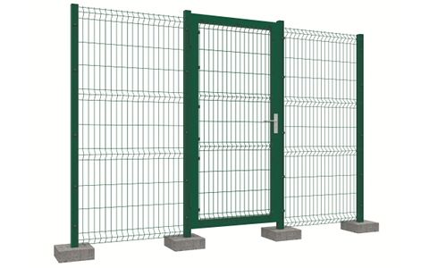 Калитка со стальной рамой