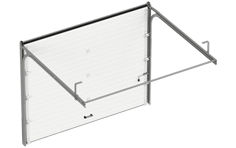 Полотно из алюминиевых сэндвич-панелей для секционных ворот
